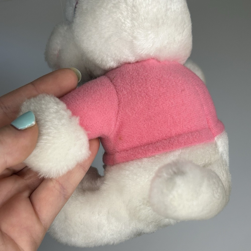 Russ Luv Pets White Kitty w/tags Cat Shirt Funny Saying Plush Collectible 7" - Picture 9 of 10